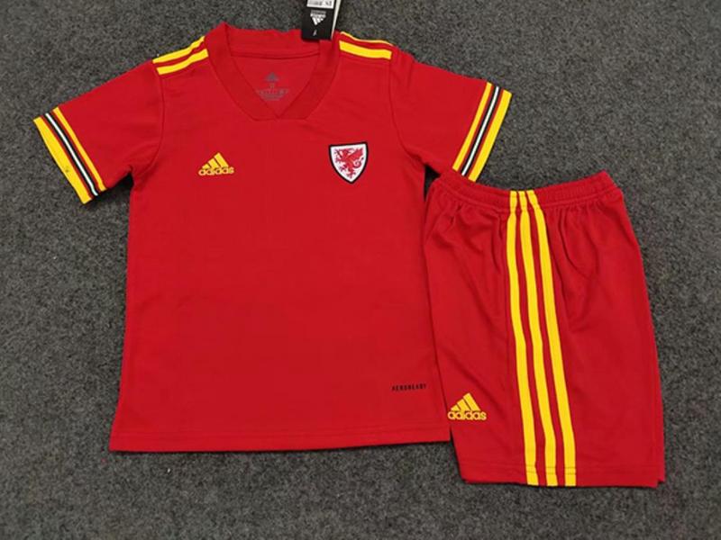 Kids-Wales 2020 European Cup Home Soccer Jersey